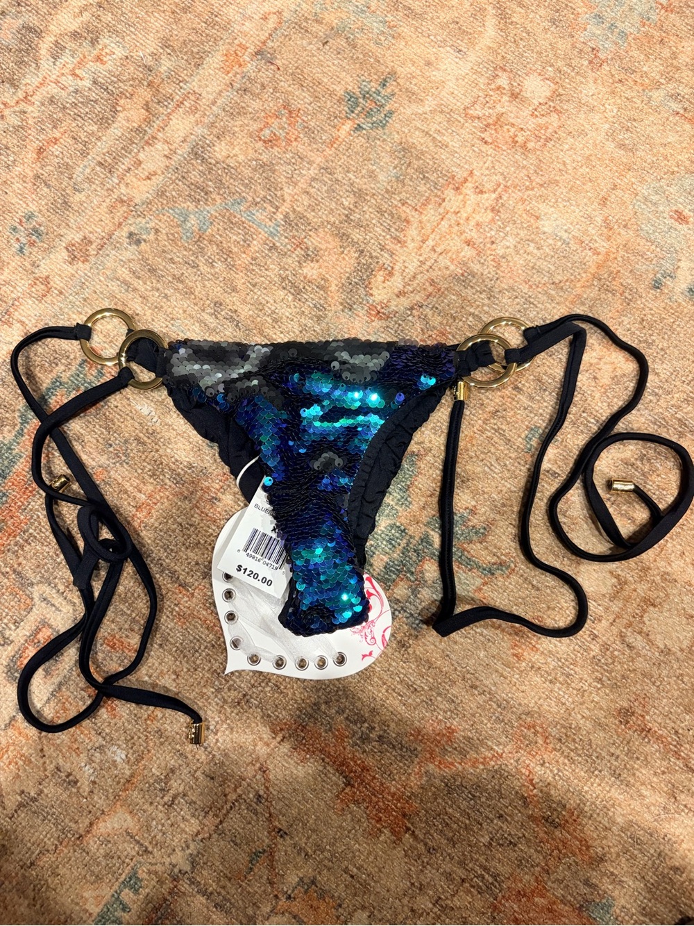 Beach Bunny Sequin Swim Bikini Bottom